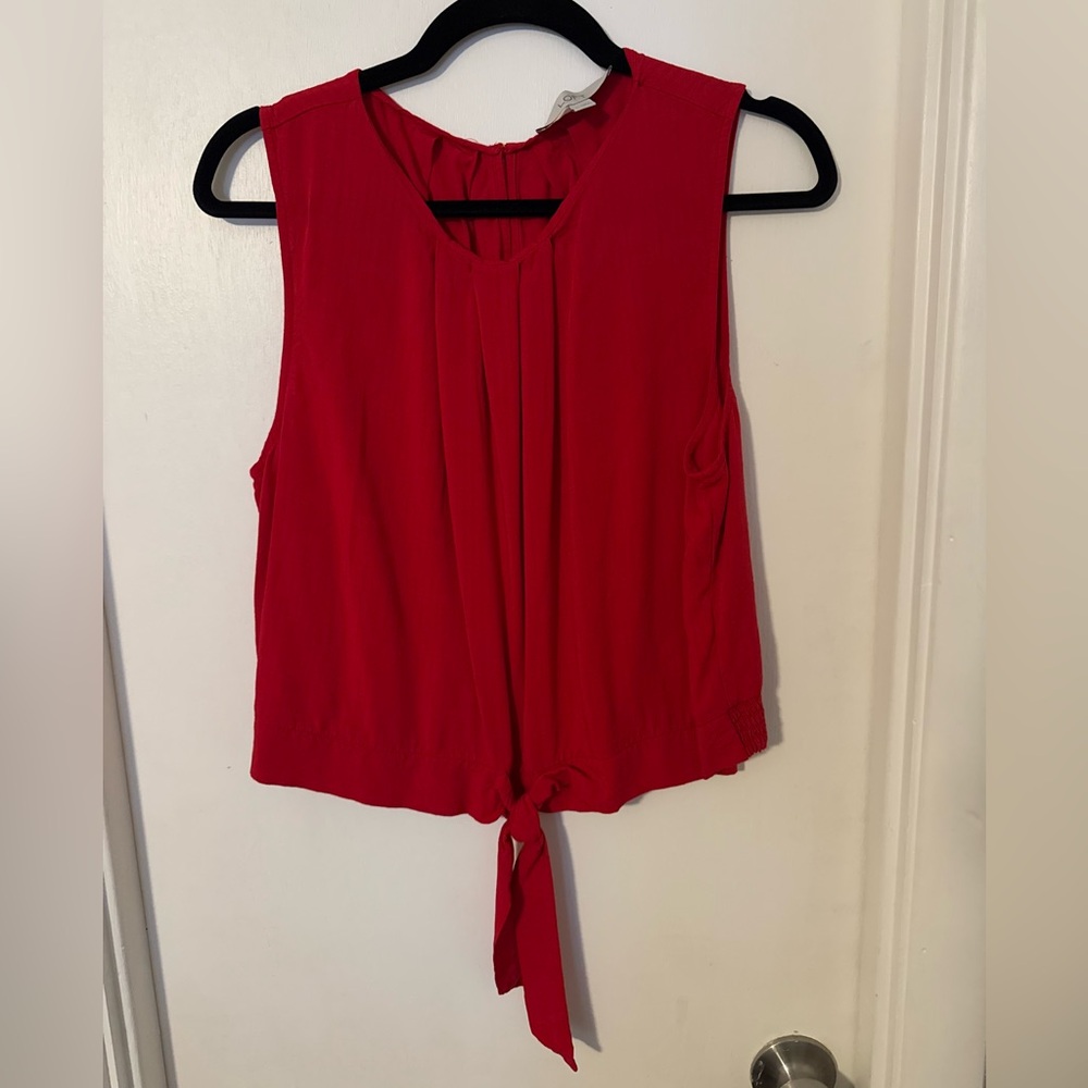 LOFT front tie/elastic waist tank top size XL